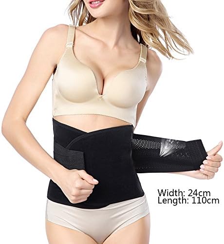 Ykmaggie Fitness Belt Tighten The Abdomen Grid Polyester Fiber Adjustable Heat Burner Support And Protect The Waist Show Perfect Body The Man Women Black,XL