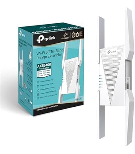 TP-Link RE655BE BE9300 Tri-Band Wi-Fi 7 Repeater Amplifier up to