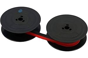 SIMPLETEK - Nastro di Ricambio Nero/Rosso GR24 GR51 80406 | Compatibile con Olivetti College Logos 650 654 662 682D 682S 692 802 812 902 912