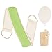 Produktbild Loofah zurück Scrubber, satmon 3 Pack Peeling 100% natürliche Luffa Schwamm Dusche Luffa Gurt Pad für Damen und Herren