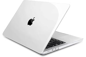 ZYB Etui kompatybilne z MacBook Pro 14 cali 2023 2021 z M3 M2 M1 Pro/Max chip, model A2992 A2918 A2779 A2442, wąska, plastikowa, twarda obudowa ochronna, krystalicznie czysty