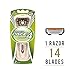 Dorco Pace 4 Manual Razor for Men: Four-Blade Technology – Pivoting Head for Maximum Coverage – Lubrication Strip with Chamomile – Sensitive Shaving System 14 Blades + 1 Handle