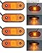 Produktbild 4 x LED 10–30 V Bernstein orange Outline Eckregal Seite Marker E-Prüfzeichen Lichter für LKW Trailer Truck Wohnmobil Caravan Chassis