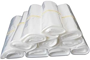 WACCOMT Pack 100pcs Heat Shrink Wrap Bags POF Clear Heat Shrink Film Wrap Heat Seal Bag for Packaging Shoes Homemade Soaps DIY Crafts Gifts Books Heat Shrinkable Packing (5.1x7.8 inch (13x20 cm))