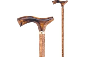 Flexor - Bastón de Madera Haya para Adultos | Ligero y Duradero | Agarre Cómodo | Estilo Elegante | Bastón Movilidad Reducida | Fabricación Artesanal