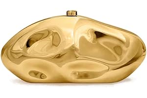 PSBIY Women Acrylic Evening Clutch Purse Unique Metallic Lattice Pattern Handbag Glitter Crossbody Bag for Banquet Prom