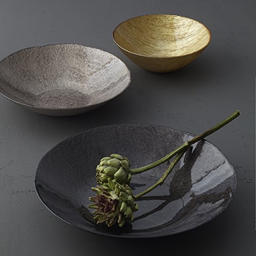 Leonardo Como Schale 40 Ferro, Glas, braun 40 x 40 x 7.5 cm