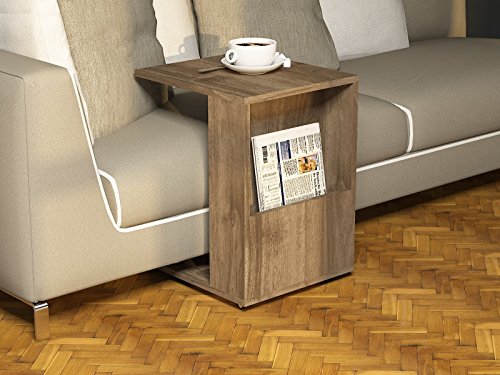 Tavolino A Forma Di C Con Ruote Girevoli 360° – Ripiani Portaoggetti Per Divano, Letto, Laptop, Soggiorno, Camera Da Letto