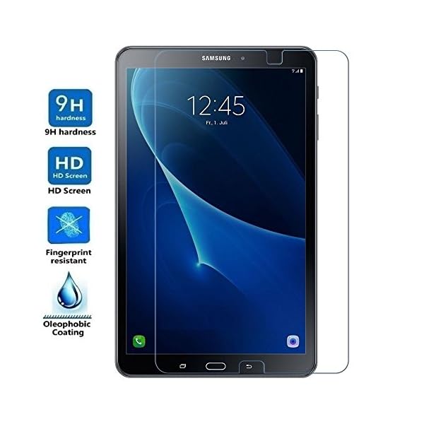 Electrónica Rey Protector de Pantalla para Samsung Galaxy Tab A6 T580 2016 10.1", Cristal Vidrio Templado Premium