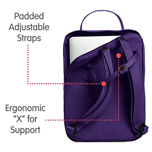 Fj  llr  ven K  nken Laptop Rucksack 13 Zoll  violett  Purple   35 x 25 x 16 cm  13 Liter