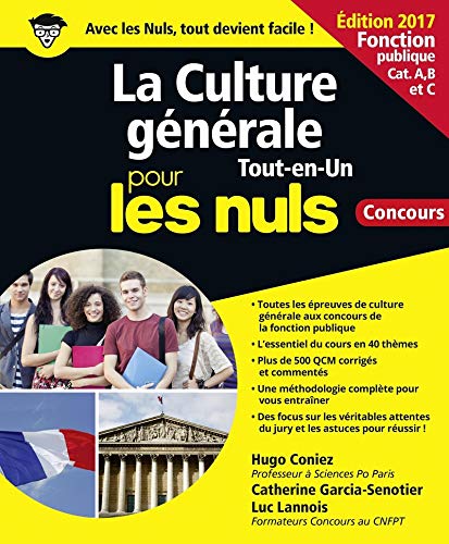 Télécharger La Culture générale pour les Nuls Tout en 1 Concours Fonction publique, 2e édition PDF Ebook En Ligne