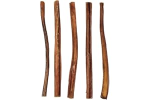 Express Pet Supplies Beef Bulls Pizzles Sticks for Dogs 30cm (12 Inches) - Long Lasting – No Odour or Grease - 100% Natural – Grain and Gluten Free (5 Pizzles)