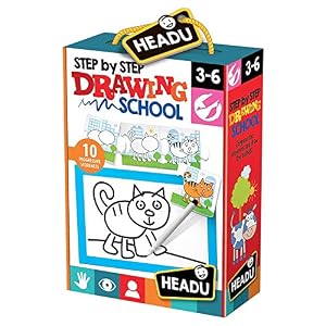 Headu 1041748- Forma Secuencias Y Dibuja Animales, Juego Infantil Eductivo- Aprender a Dibujar