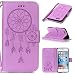 Produktbild iphone 6 Plus / 6S Plus Hülle, iphone 6 Plus / 6S Plus Case, Cozy hut Iphone 6 Plus / 6S Plus (5,5 Zoll) Drucken(Traumfänger)PU Ledercase Tasche Hüllen Schutzhülle Scratch Magnetverschluss Telefon-Kasten Handyhülle Standfunktion Handycover Solide Lila - Lila Campanula