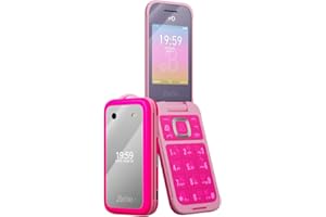 HMD Barbie | Flip | Débloqué | KaiOS | Compatible avec Tous Les transporteurs | Power Pink | Version US