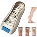 Sminiker 3 in 1 Lady Waterproof Rechargeable Hair Removal Kit ( Bikini Trimmer, Hair Epilator, Callus Remover ) with 2 Mode Power Switch, LED Hair Shaver for Arm, Underarm, Bikini Line & Legs (Gold) 