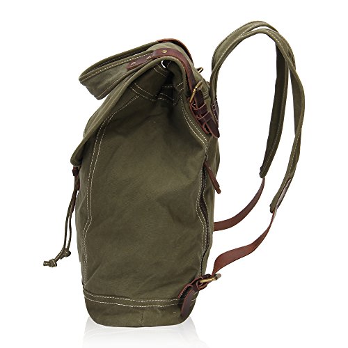 Veevan Unisex Große Kapazität Retro Canvas Rucksack - 3