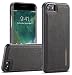 Produktbild iPhone 8 Hülle,MKOAWA Apple iPhone 7 Hülle (4.7 Zoll) mit schlankem Leder Stoßfest Schutzhülle für Apple iPhone 8 (2017) / iPhone 7 (2016) (Schwarz)