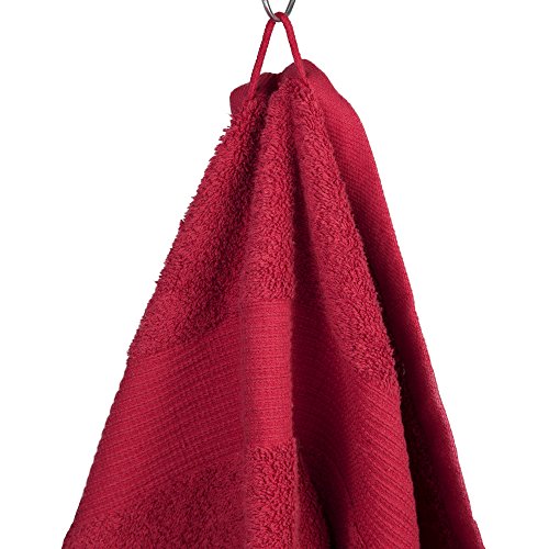 XXL Saunatuch / Badetuch Bari Doppelpack | viele Farben, 2 Größen | 100% Baumwolle Frottee Handtuch, ca. 500g/m², Set 2-tlg. je 90 x 220 cm | CelinaTex 6000341 | bordeaux-rot - 3