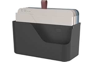 Rotho MYPAPER Plus Inbox, Dokumentenorganizer für Büro und Homeoffice, Schreibtisch Organizer mit Griff, Kunststoff (PP) BPA-frei, schwarz, 34,5 × 15,2 × 28,7 cm