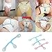 Elsley 3pcs Baby Diaper Buckle Safety Nappy Belt Fasteners Pins Diaper Fixing