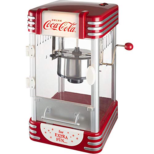 Coca-Cola Coke 38-2C-005 Machine à popcorn lumineuse Pop corn maker Coca-Cola Gris rouge et transparent H50 x 25 x 27 cm
