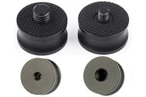 FOTOBETTER Vis Adaptateur 1/4" Mâle vers 3/8" Femelle et 3/8" Mâle vers 1/4" Femelle convertir Adaptateur Convertisseur pour Caméra,Moniteur,Trépied,Monopode,Rotule,Plateau Rapide Adaptateur de vis