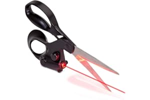 BESTT Laser Scissors Professional Fabric Scissors Laser Guided Scissors Cut Straight Fast Sewing Scissors with Laser Function for Fabric Paper Crafts 9 Inches