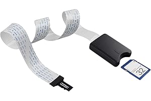 Jopto Câble d'extension Micro SD vers carte SD Adaptateur de Carte mémoire TF pour GPS de voiture Mini imprimante 3D Raspberry Pi SD RS-MMC SDHC MMC DVD DVR Ecran LED, 48cm