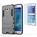 Produktbild Samsung Galaxy J5(2016)/J510F/J5(2016)Duos Hülle + Panzerglas,Silikon TPU+PC Ultra Slim Dual Layer Wasserdicht Shockproof Anti Slip Protection Hardcase,Hochwertig Cool Schutzhüllen Tough Rugged Tasche with Built-in Kickstand schutzhülle für Samsung Galaxy J5(2016)/J510FN 5.2Zoll-[grau]+Panzerglas/Schutzfolie/Displayschutzfolie