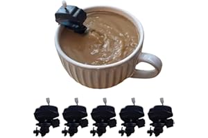 BAYUYPOO 5 szt. mieszadła do kawy z silnikiem łodzi, mieszadło do kawy, mieszadło do kawy, silnik zaburtowy łodzi mikser do kawy, mieszadła do kawy do łodzi, mikser do napojów