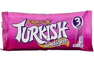Fry's Turkish Delight, Classic Rose-Flavoured Chocolate Treats with Soft Jelly Centre, Perfect Snack or Dessert 3 x 51 g (Pack of 1)