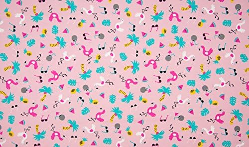 0.5 m Coloured Cotton Jersey Fabric Tropic Children, Pattern, Animals, Pure and much more Emistoff. Highest Quality at a Low Price