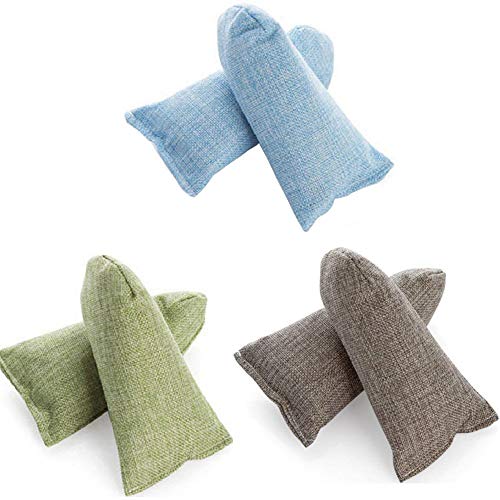 Preisvergleich Produktbild Bambuskohlebeutel, natürliche Luftreinigungsbeutel - Geruchsentferner und Geruchsentferner für Schuhe, Turnbeutel, Gepäck, Büro, Autos und Haustierbereiche, 100 % Bambuskohle, frei von Chemikalien