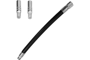 Knocery Ventilverlängerung, 2 Stück, Reifenventilverlängerung, Adapter 39 mm mit Verlängerungsschlauch aus Gummi, kompatibel mit Xiaomi M365 Scooter, Roller, Motorrad, Fahrrad, Auto