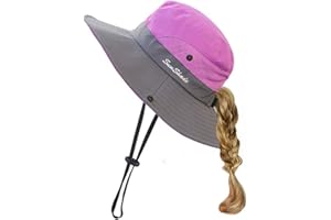 SS_SELLER Children's Foldable Sun Hat Fishing Hat Summer Hat UV Protection Hiking Hat Garden Hat Waterproof Outdoor Bush Hat with Adjustable Chin Strap
