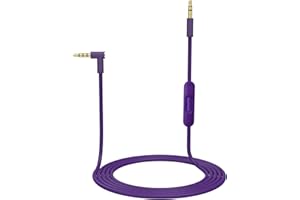 Zosvoses Replacement Solo 4 Cable, Solo 3 Audio Cable Aux Cord Extension Wire Compatible with Beats Studio Solo Pro Detox Mixr Executive Pill Headphones, with in Line Mic and Volume Control (Purple)