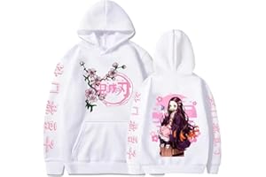 OLIPHEE Femmes Sweat à Capuche Anime Imprimé Sweatshirt Harajuku Streetwear Cosplay Costume