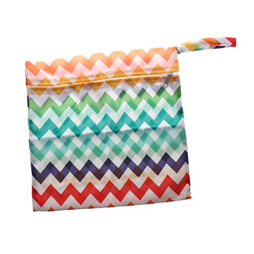 Phenovo Baby Waterproof Travel Cloth Zipper Diaper Wet Dry Storage Bag Tote Nappy Pouch - 1