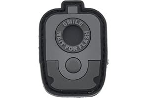 LA PATCHERIA Patch Smile! Wait For Flash 3x4.5cm - Patch 100% Gomma con Velcro® originale Velcro® Brand Hook Cucito sul Retro - 3D alta definizione - per Decorare Giacche, Zaini, Uniformi