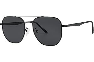 JOOX gafas de sol de aviador cuadradas grandes para mujeres y hombres, protección uv400 y montura retro de piloto de metal