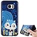 Produktbild Hülle für Samsung Galaxy S7 Edge,Handyhülle für Samsung Galaxy S7 Edge,Ultra Dünn Handyhülle,Leweiany 3D Kreativ Bunte Malerei Blaue Eichhörnchen Painted Matt Prägung Muster Ultra Dünn Soft TPU Silikon Gummi Schutzhülle Kratzfeste und Scratch-Resistant Handytasche Schutz Handy Hülle Case Rückseite Handy Tasche Premium Shell Slim Etui Schale Bumper Case für Samsung Galaxy S7 Edge Anti-Scratch Schutzhülle