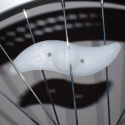 Riao-Tech 4er Set Fahrrad Speichenlicht Fahrradreflektoren, LED Speichenleuchten mit 3 Leuchtmodi Rot Red - 3