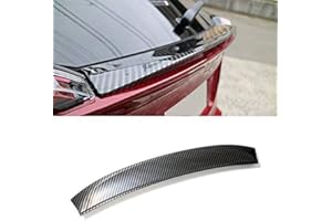 HIGH FLYING pour Toyota C-HR CHR 2016-2021 Arrière Spoiler Coffre Arrière Wing Becquets Aileron Decotative Couvercle Accessoire Auto en Plastique Fibre de Carbone Noir