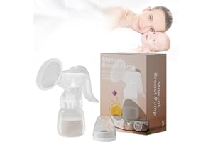 CUTIOLLY Tiralatte Manuale,Tira Latte,Breast Pump,Natural Feeling Tiralatte Manuale,Morbido Cuscinetto in Silicone,Tiralatte a Mano Singolo a Estrazione Facile Senza BPA,Portatile,Compatto
