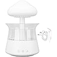 Jiawu Rain Cloud Humidifier, Water Drip Mushroom Rain Diffuser with 7 Colors, Raindrop Night Light, Essential Oil Diffuser for Bedroom, Large Room, Sleeping
