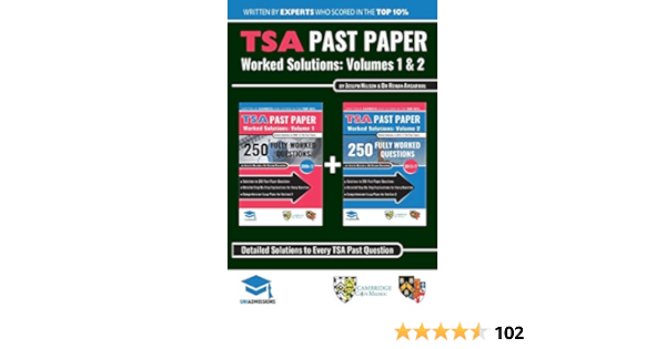 Tsa Past Paper Worked Solutions 2008 2016 Fully Worked Answers To 450 Questions Detailed Essay Plans Thinking Skills Assessment Cambridge Tsa Past Paper Question Essay Uniadmissions Nelson Joseph Agarwal Rohan Amazon De Bucher