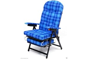 SAL MAR Sedia Poltrona Sdraio MOD Karina Cotone Schienale Regolabile con Piedino 35x20mm