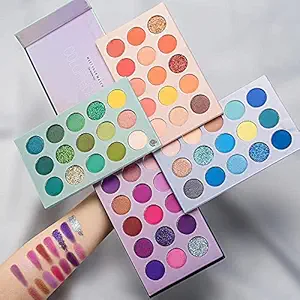 HUDA GIRL Beauty Color Board Eyeshadow Palette Eyes Shadow 60 Color Makeup Palette Highlighters Eye Make Up High Pigmented Professional Eye Shadow Mattes and Shimmers Long Lasting Blendable Waterproof
