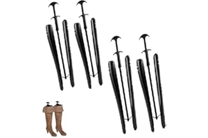 KEYET Black Automatic Boot Trees,16 inch Boot Holders,Automatic Boot Shaper Tree,Shapers Inserts Riding Boots Stand Holder,Extra Long Automatic Black Boot Tree,for Men & Women Shoes